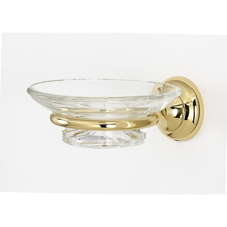 Soap Dish Royale Bath Unlacquered Brass Concealed Wall Mount Round 4-9/16 x 4-5/16 x 2 Inch - Frankwebs