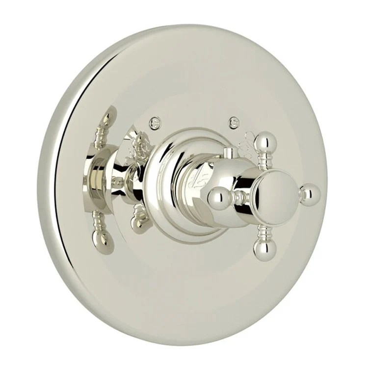 Thermostatic Trim Less Volume Control 1 Cross Satin Nickel 3/4 Inch 12 Gallons per Minute - Frankwebs