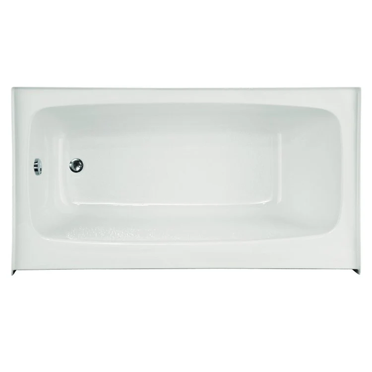 Air Tub Studio Collection Regan Skirt and Flange Left Drain Biscuit Rectangle 6 Jet Acrylic 54 x 36 x 17 Inch - Frankwebs