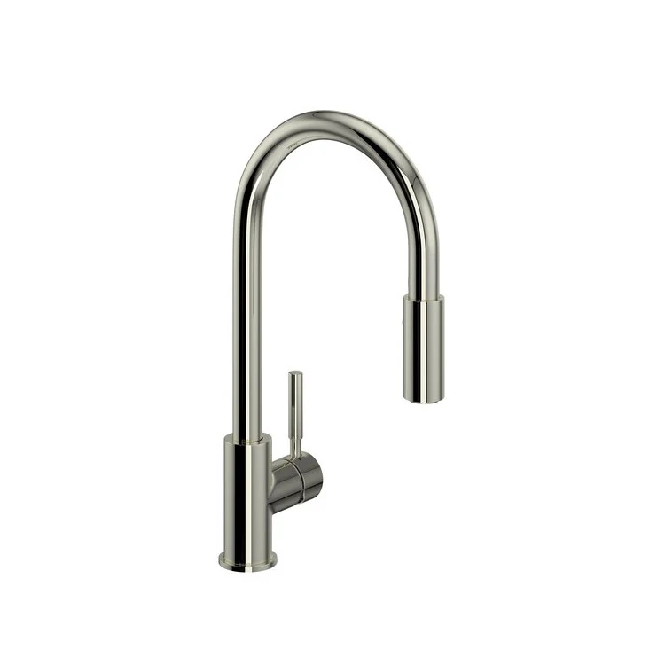 Kitchen Faucet Lux Side Handle Pull Down 1 Metal Lever Satin Nickel 8-1/2 Inch 1.8 Gallons per Minute - Frankwebs