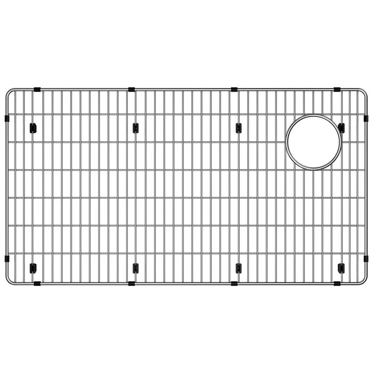 Sink Grid Crosstown Bottom Grid 28.5 x 15.5 Inch Polished Stainless Steel - Frankwebs