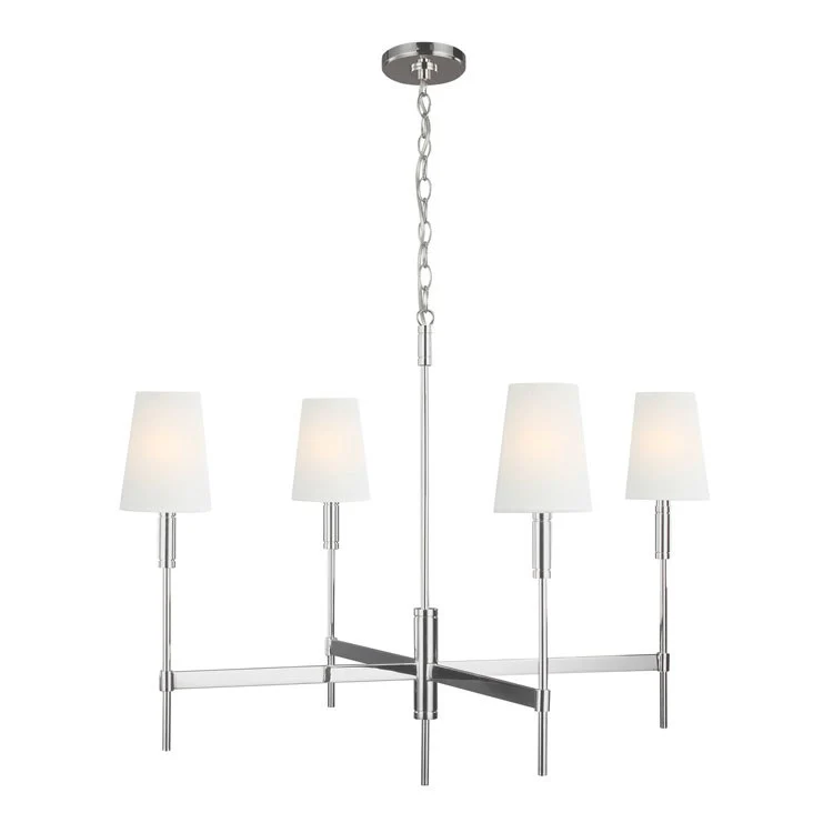 Beckham Classic Four-Light Chandelier by Thomas O'Brien - Frankwebs
