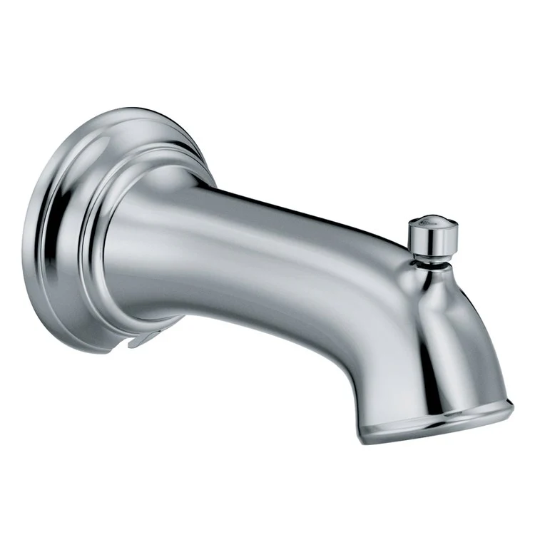 Tub Spout Dartmoor with Diverter Brushed Nickel 7-3/8 Inch - Frankwebs