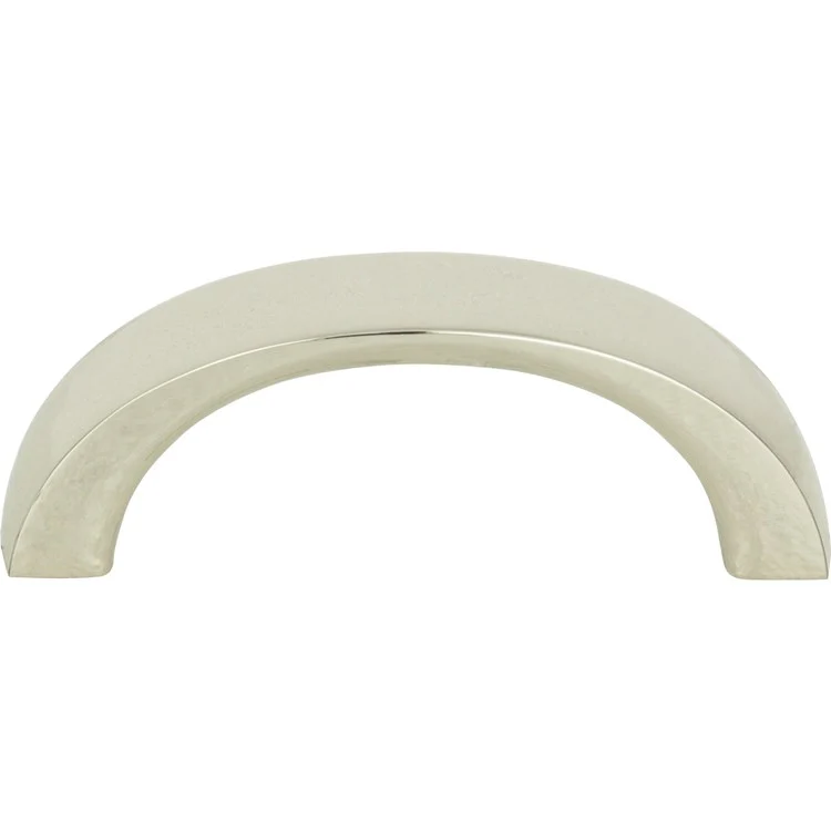 Drawer Pull Atlas Tableau Curved Handle Brushed Nickel Zinc Alloy 1-7/8 Inch - Frankwebs