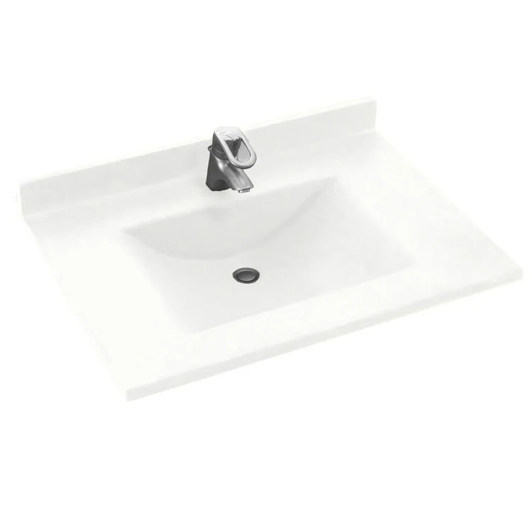 Vanity Top Contour 37 x 22 Inch ADA Tahiti White Swanstone - Frankwebs