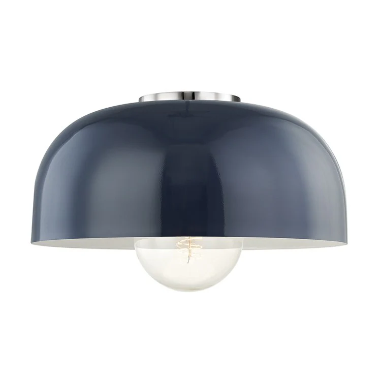 Avery Single-Light Large Semi-Flush Mount Ceiling Fixture - Frankwebs