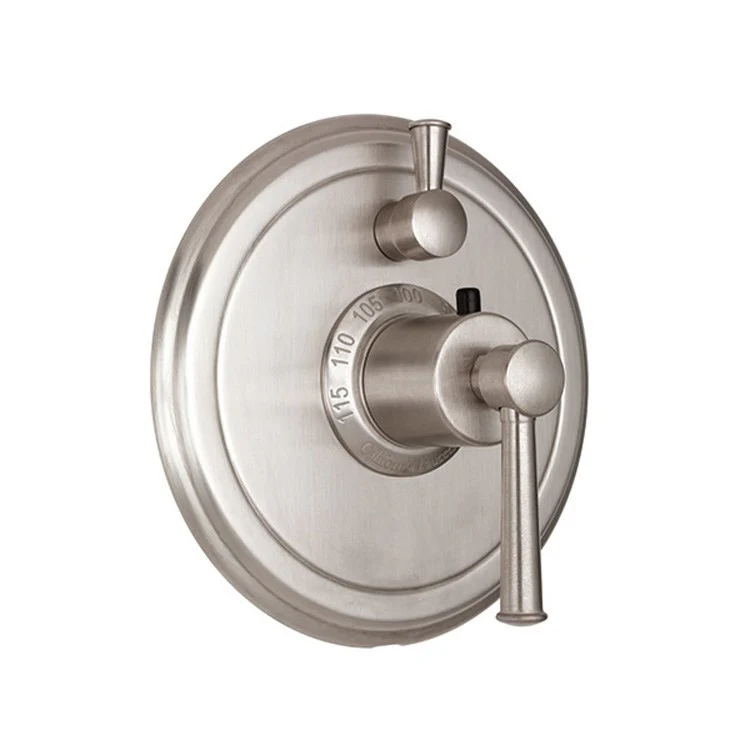 Thermostatic Trim Miramar Round with Single Volume Control 2 Lever Bella Terra Bronze ADA for Requires Rough Valve TH51-R Or TH51D2-R Handles and Escutcheon Brass - Frankwebs