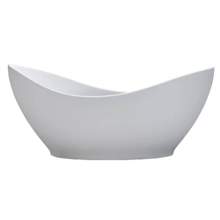 Air Tub Juliet 66 x 32.5 Inch Freestanding Air Bath Center White Gloss Oval Sculpturestone 67 Gallons 20-1/2 Inch - Frankwebs