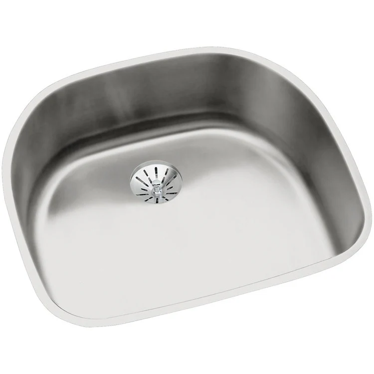 Kitchen Sink Lustertone Classic 23.625 x 21.25 Inch Depth 7-1/2 Inch Single Bowl Perfect Drain Lustrous Satin Undermount Drain Location Rear Center - Frankwebs