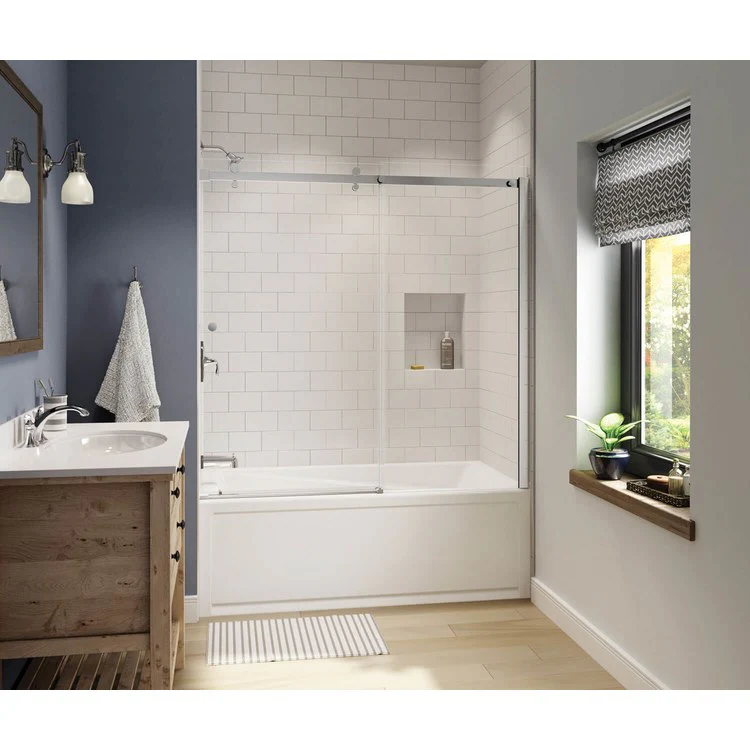 Tub Exhibit AFR 60 x 32 Inch Alcove Combined Whirlpool Aeroeffect Right Hand White Acrylic - Frankwebs