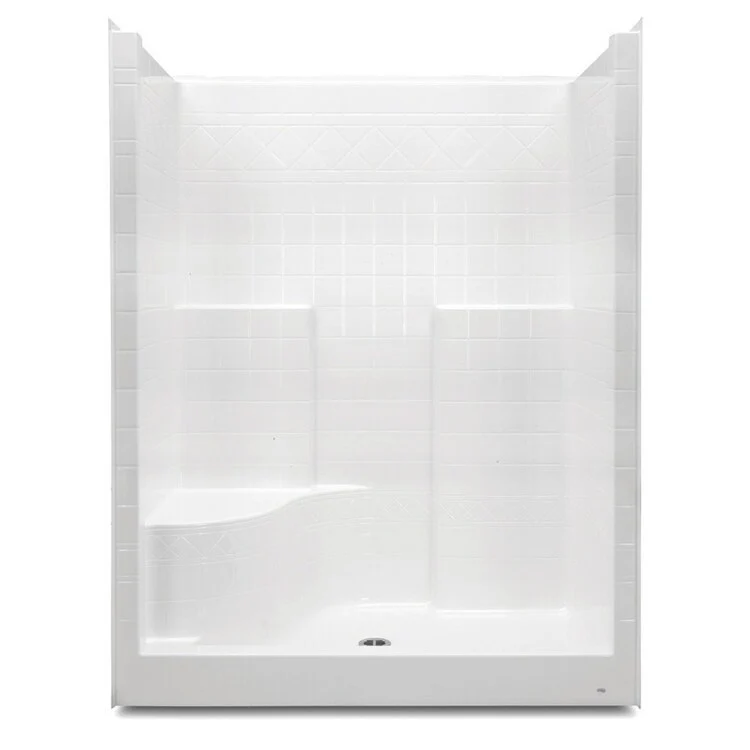 Shower Module 60 x 36 x 76 Inch Acrylic White 1 Pieces Right Hand Seat - Frankwebs