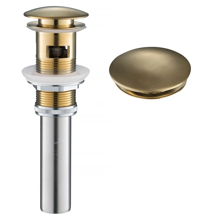 Pop-Up Drain for Bathroom Sink with Overflow - Frankwebs