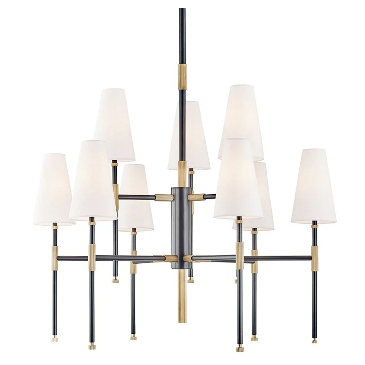 Bowery Nine-Light Two-Tier Chandelier by Mark D. Sikes - Frankwebs