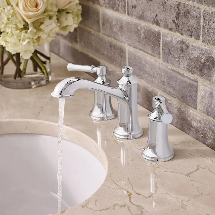 Dartmoor Two-Handle Widespread Bathroom Faucet with Drain - Frankwebs
