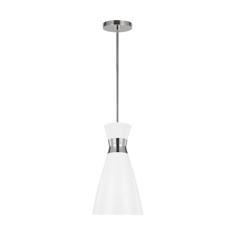 Pendant Heath Ellen DeGeneres 1 Lamp Polished Nickel 60 Watts - Frankwebs
