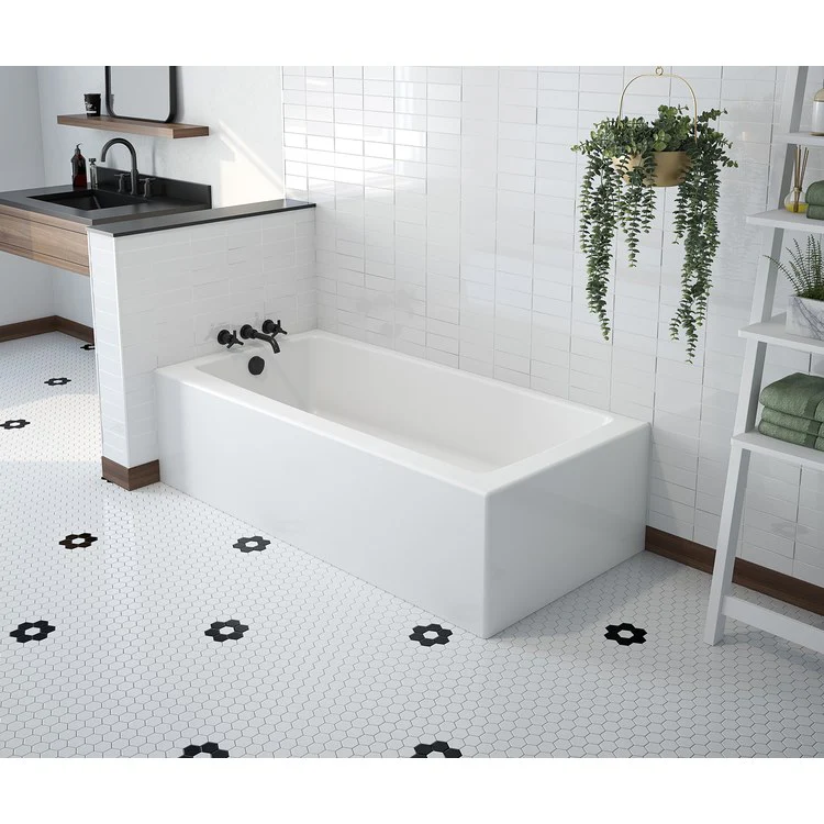 Tub Mackenzie AFR 60L x 30W Inch Corner Access Left Hand White AcrylX - Frankwebs