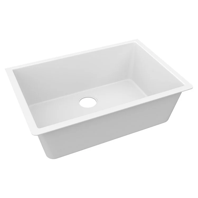 Kitchen Sink Luxe 33 x 18 Inch 1 Bowl Single 1 Hole Arctic Fox Undermount Rectangle - Frankwebs