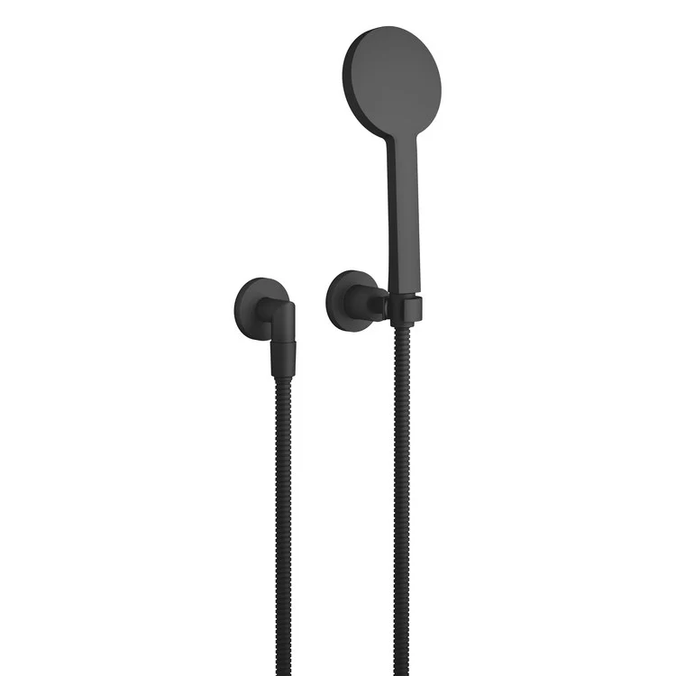 Handshower Set TARA with Individual Flanges Brushed Platinum Compact Rain 1.8 Gallons per Minute - Frankwebs