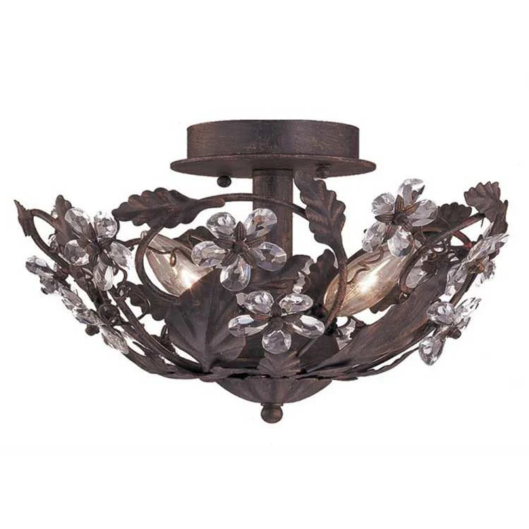 Paris Market Three-Light Semi-Flush Mount Ceiling Fixture - Frankwebs