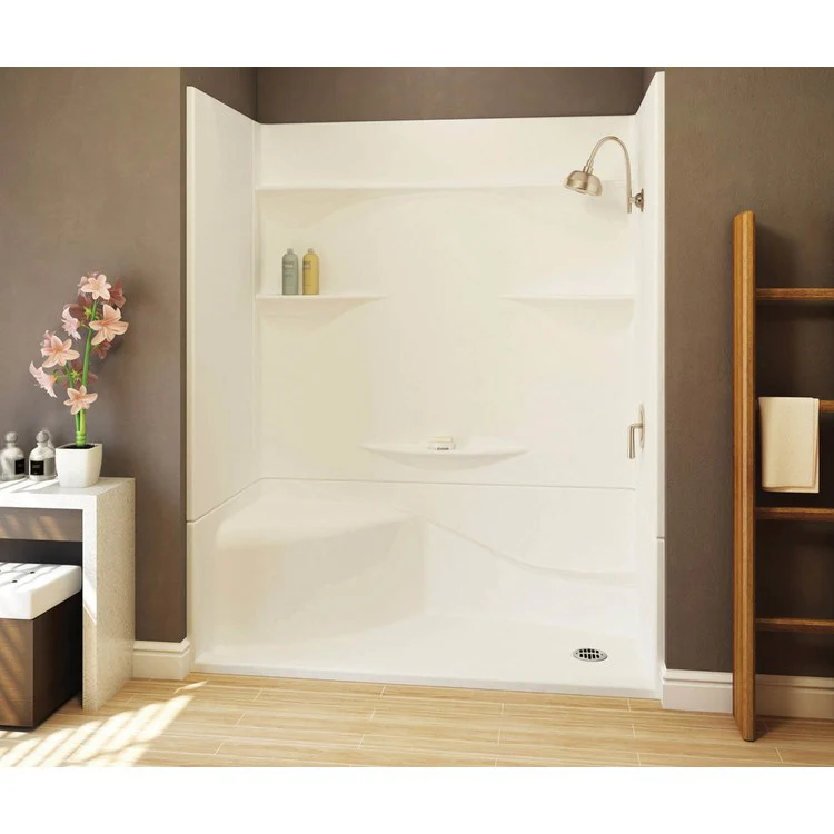 Shower Module 60 x 30 x 76 Inch Acrylic White 4 Pieces Right Hand Seat - Frankwebs