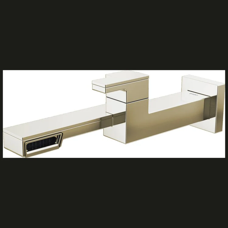 Lavatory Faucet Frank Lloyd Wright Wall Mount 1 Lever ADA WaterSense Brilliance Luxe Nickel 1.2 Gallons per Minute - Frankwebs