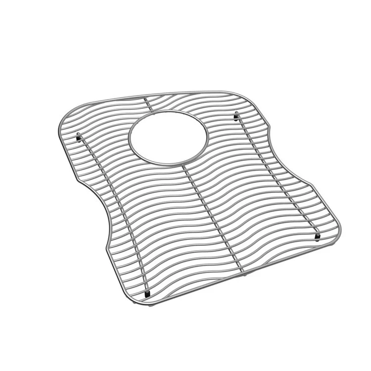 Sink Grid Bottom Grid 13.5 x 17.5 Inch Polished Stainless Steel for Bowls with Rear Center Drain Opening - Frankwebs