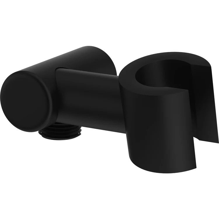 Handshower Holder with Outlet for Shower Arm Connection Polished Chrome Brass - Frankwebs