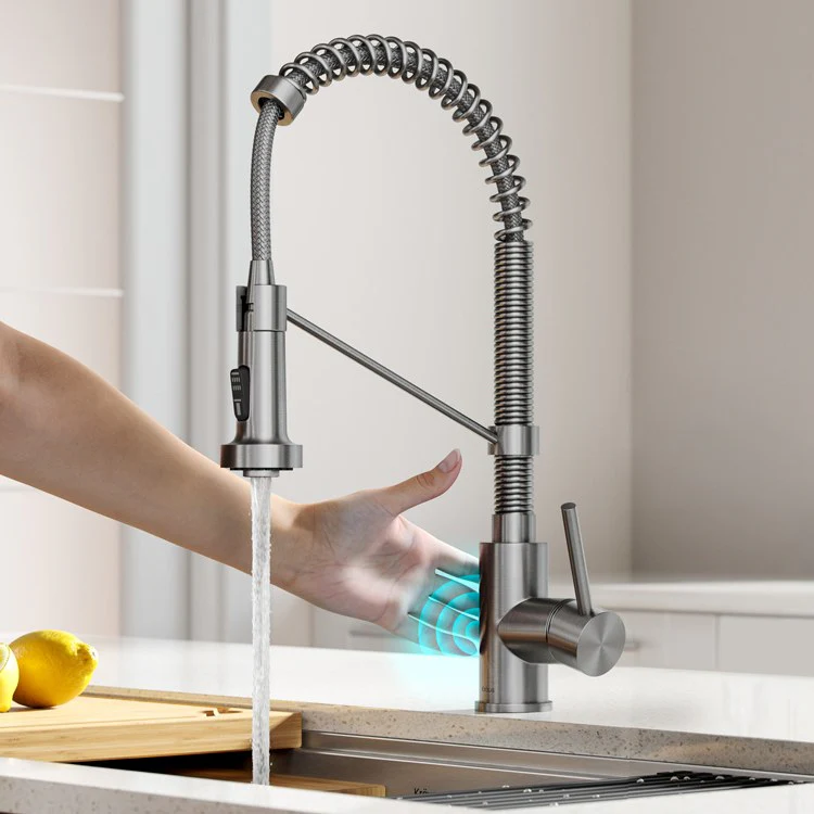 Bolden Touchless Sensor Commercial Pull Down Single Handle 18