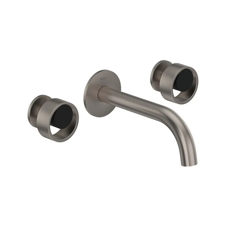 Lavatory Faucet Eclissi Wall Mount 2 Circular Satin Nickel 1.2 Gallons per Minute 7-3/4 Inch - Frankwebs