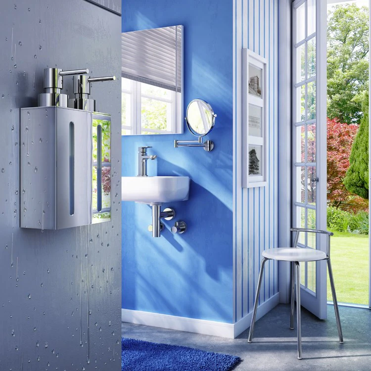 Outline Double Wall-Mount Soap Dispenser - Frankwebs