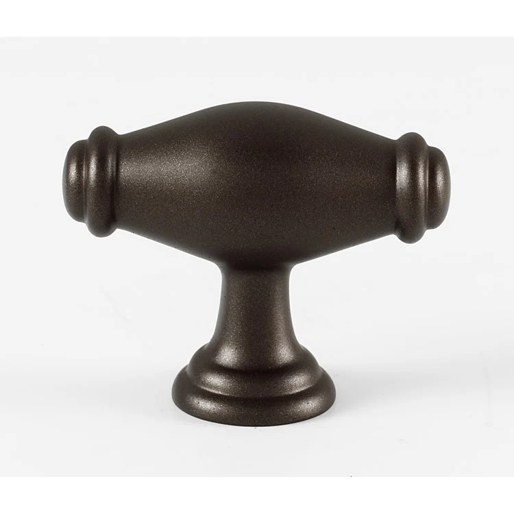 Knob Charlie's Oval Bronze Brass 1-3/4 Inch 1-1/4 Inch 3/4 Inch - Frankwebs