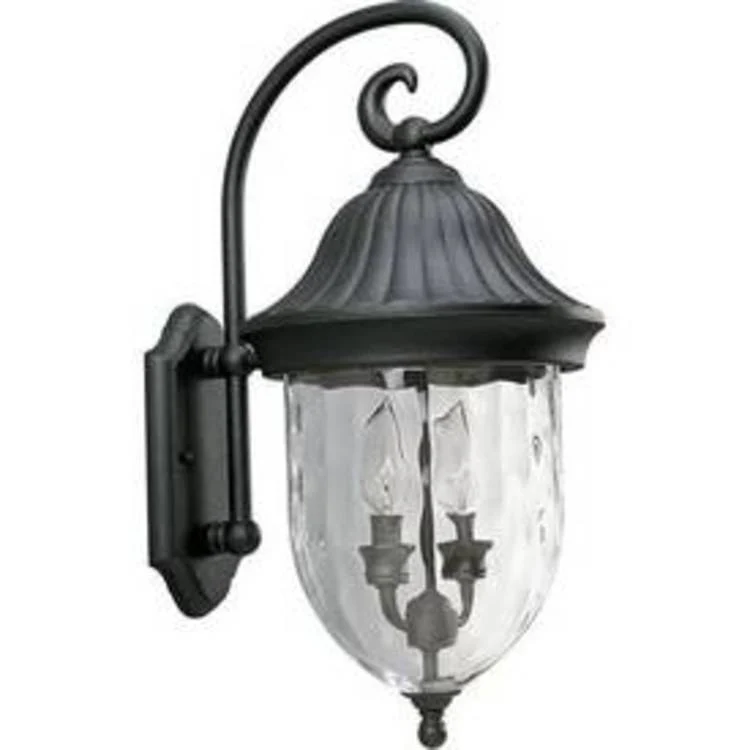 Outdoor Light Coventry Wall Lantern 2 Lamp Textured Black Glass or Shade Hammered Optic 60 Watt - Frankwebs