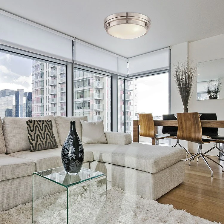 Lucerne Three-Light Flush Mount Ceiling Fixture - Frankwebs