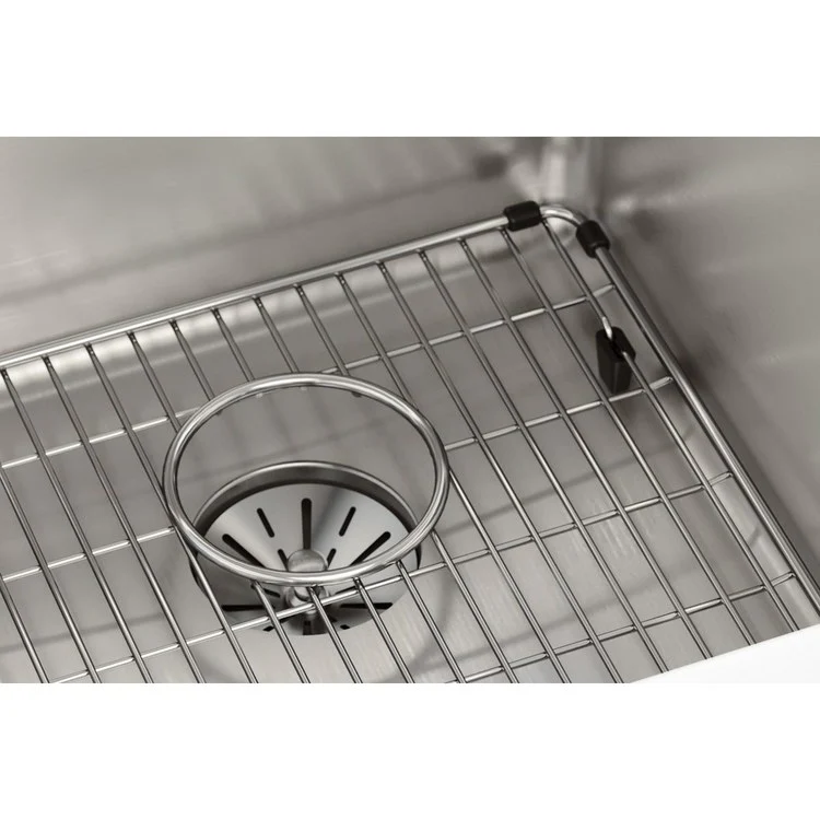 Sink Kit Lustertone Iconix Perfect Drain 16 x 18.5 Inch Single Bowl Luminous Satin One EBG1214 Bottom Grid One LKPD1 Perfect Drain and Strainer - Frankwebs