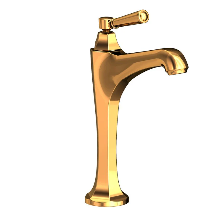 Vessel Faucet Metropole 1 Lever ADA Satin Brass PVD 1.2 Gallons per Minute Faucet Height 11 Inch - Frankwebs