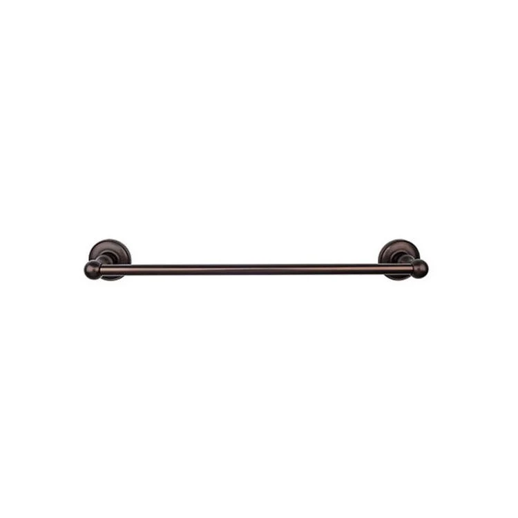 Towel Bar Edwardian Bath 24 Inch Single Plain Backplate Polished Chrome Zinc Alloy 3-3/8 Inch for Bath Hardware - Frankwebs
