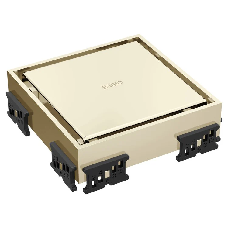 Square Drain Reversible Point 4 Inch Brilliance Brushed Nickel Stainless Steel for Shower - Frankwebs