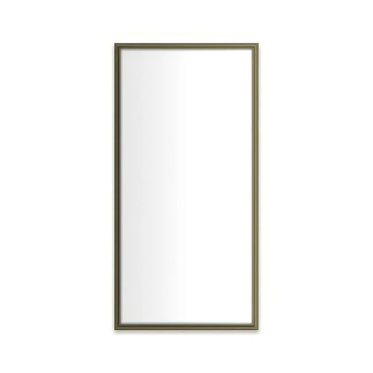 Medicine Cabinet Main Line 20 x 40 Inch 1 Doors Framed Mirror Brushed Black Flat Top Rosemont Frame Slow Close Hinges 4 Inch - Frankwebs