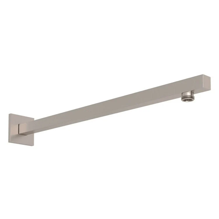 Shower Arm with Square Escutcheon Tuscan Brass 18 Inch 1/2 Inch Male Inlet 1/2 Inch Male Outlet Brass Wall Mount - Frankwebs