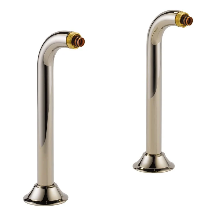 Riser Traditional Deck Mount Tub Filler 8-3/4 Inch 3-1/2 Inch Brilliance Luxe Gold Brass - Frankwebs