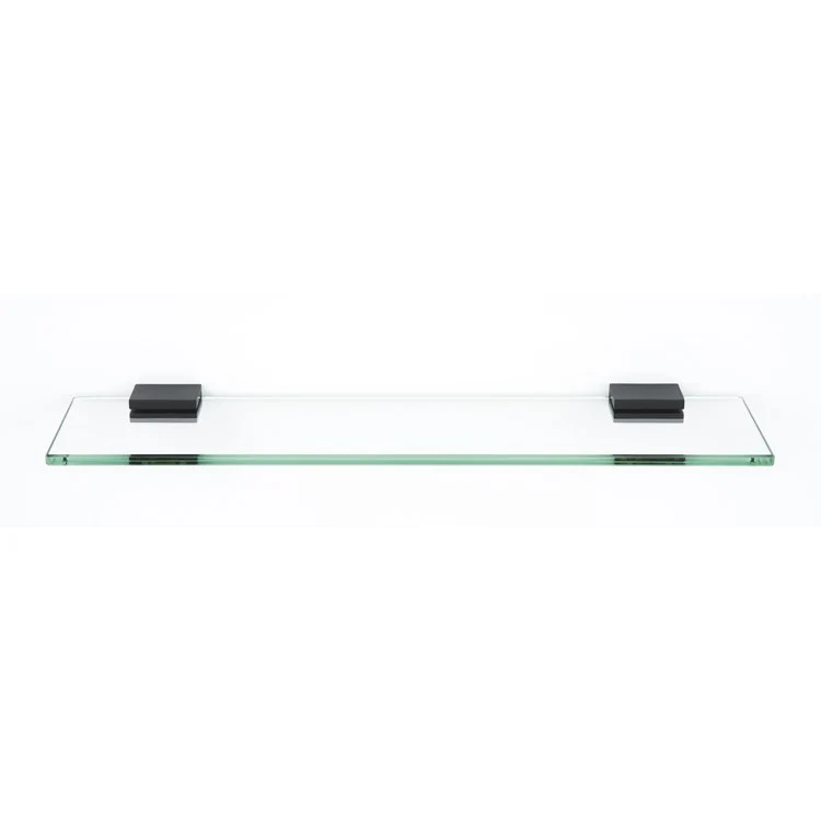 Shelf Contemporary II Bath with Brackets Unlacquered Brass 18 Inch Brass/Glass 4-1/2 Inch - Frankwebs