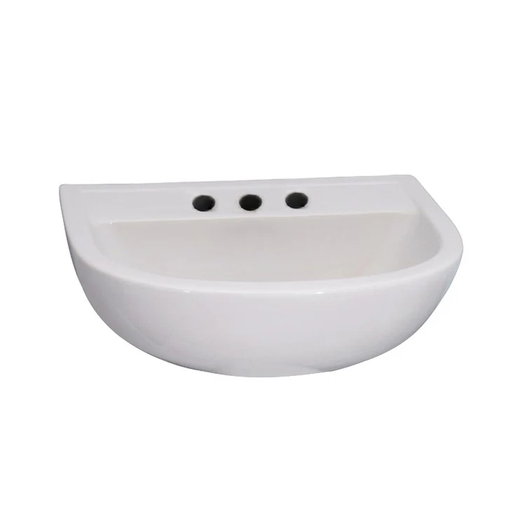 Lavatory Sink Compact Wall Hung 20 Inch 6 Inch Spread White - Frankwebs