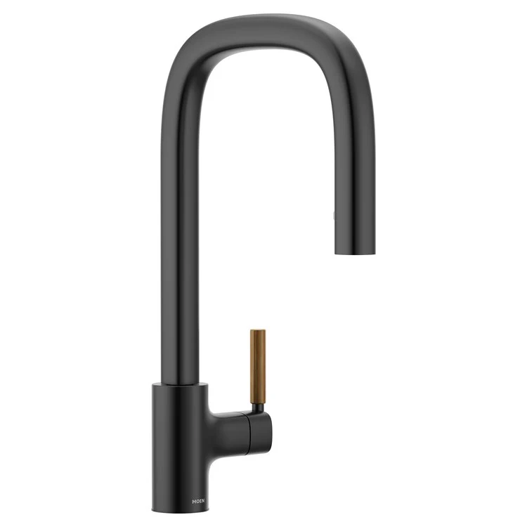 Kitchen Faucet Tenon 1 Lever ADA Matte Black High Arc 1 Hole 1.5 Gallons per Minute - Frankwebs