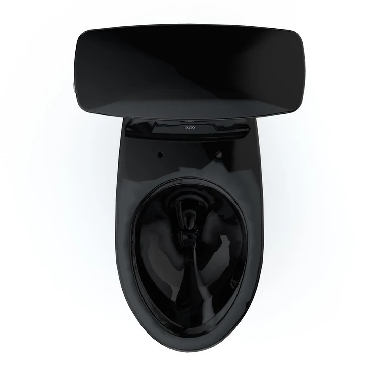 Toilet Drake 2 Pieces Transitional Universal Height Ebony Elongated ADA 30-11/16 Inch 1.28 Gallons per Flush Left Hand Chrome Less Seat - Frankwebs