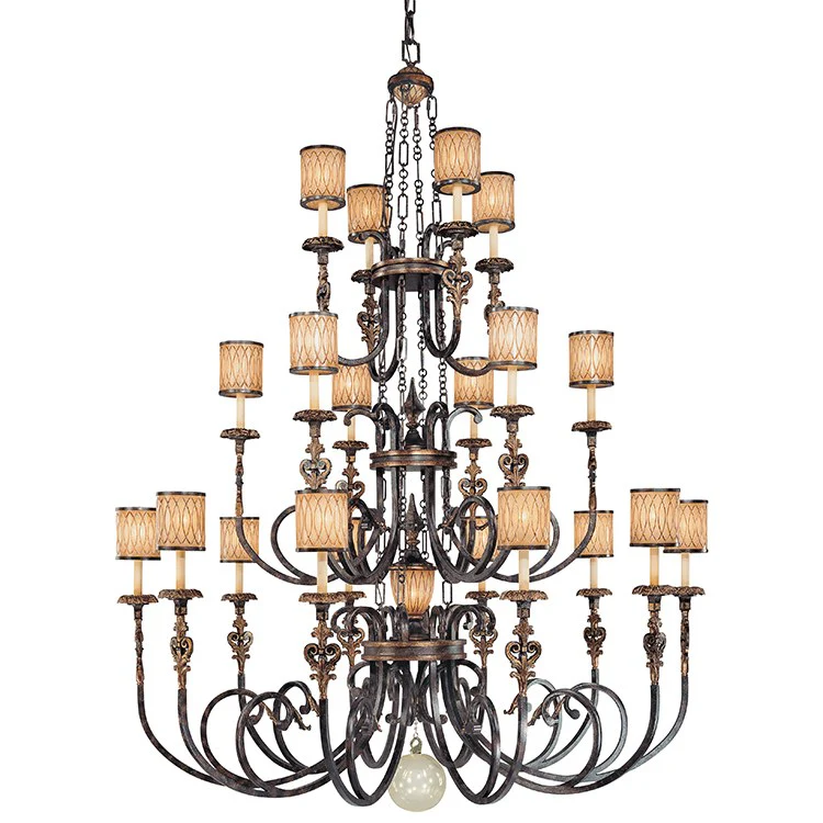 Terraza Villa Twenty-One-Light Three-Tier Chandelier - Frankwebs