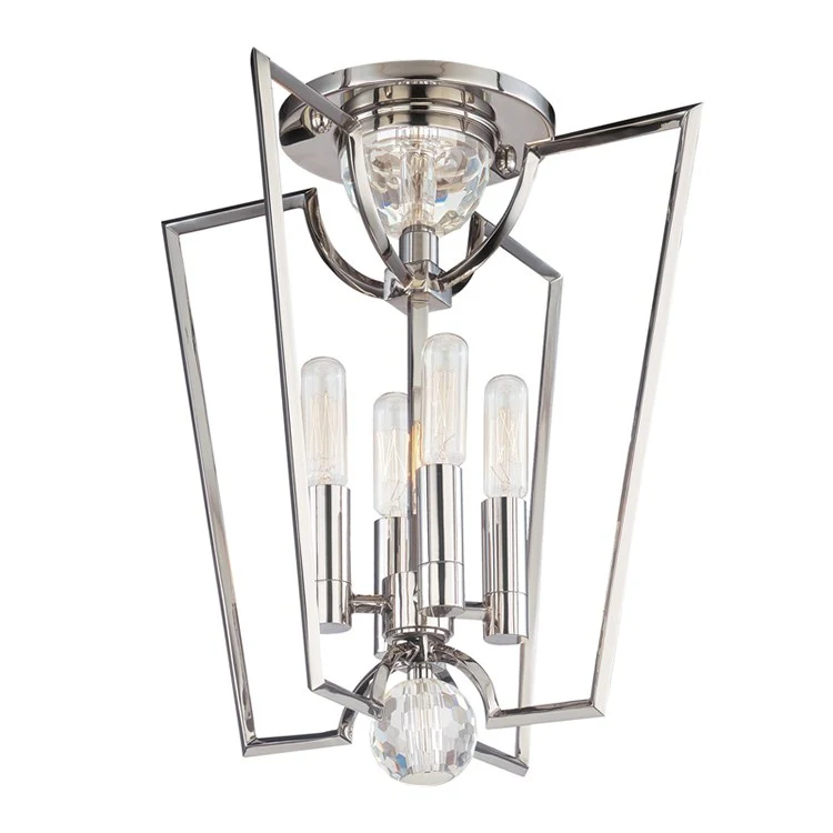 Waterloo Four-Light Semi-Flush Mount Ceiling Fixture - Frankwebs