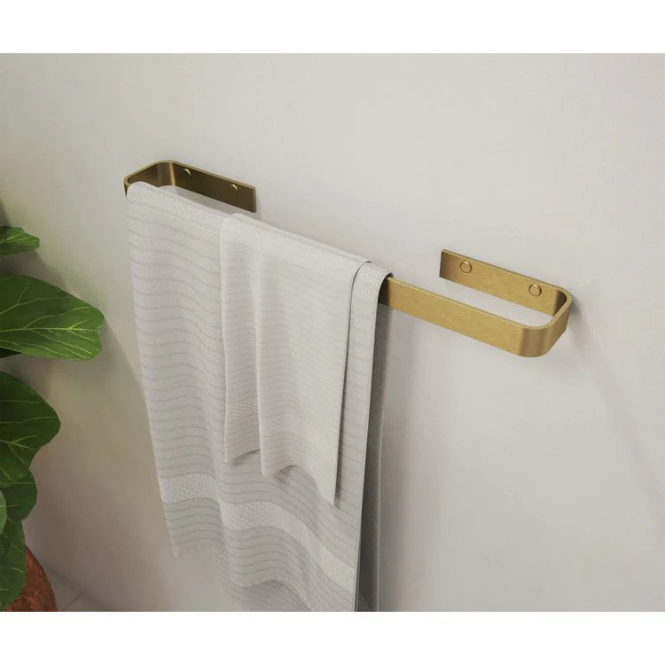Towel Bar Odile Suite 18 Inch Single Brushed Chrome Brass Wall Mount - Frankwebs