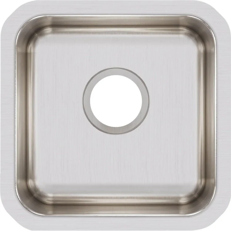 Kitchen Sink Lustertone Classic 14.5 x 14.5 Inch Single Bowl Lustrous Satin Undermount - Frankwebs