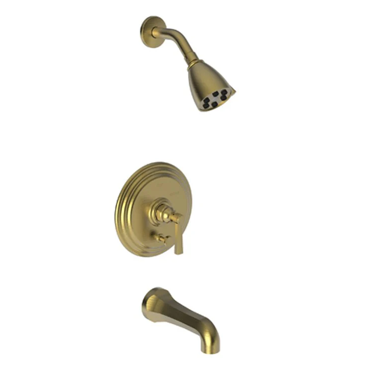 Astor Pressure Balance Tub/Shower Trim with Lever Handle - Antique Brass - Frankwebs