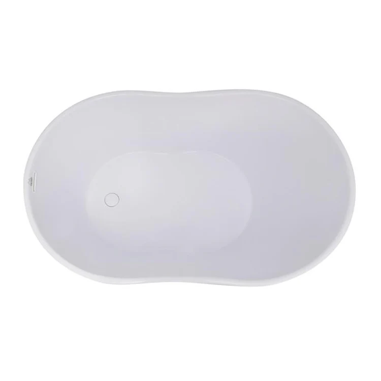 Soaking Tub Metro Collection Soho 48 x 30 Inch Freestanding Tub Only End Almond Hydroluxe SS - Frankwebs